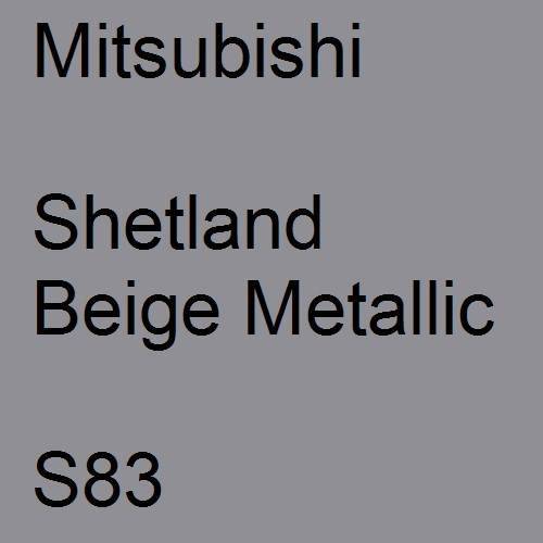 Mitsubishi, Shetland Beige Metallic, S83.